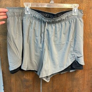 Nike women’s flex 2 in 1. Spandex and dri-fit athletic shorts